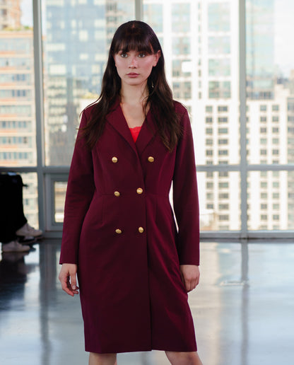 Signature Double-Breasted Blazer Dress